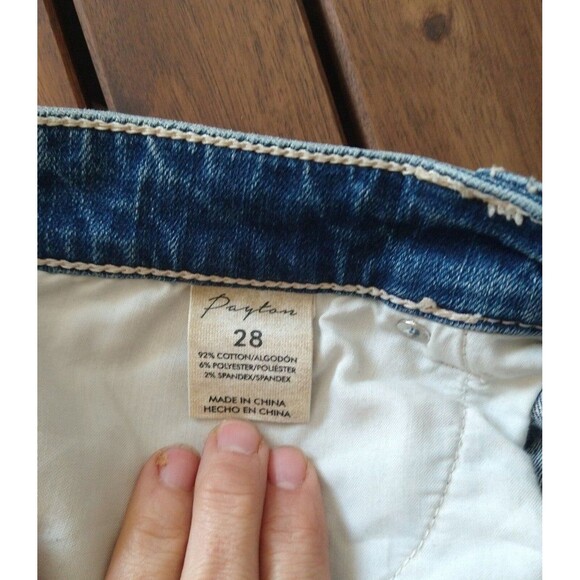 BKE  Distressed Payton cropped 28 jeans Y2K Boho - Picture 8 of 8